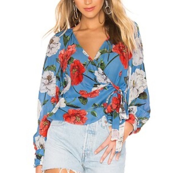 PARKER Sheridan Blouse in Maritime Wildflower Size Large - Picture 1 of 9